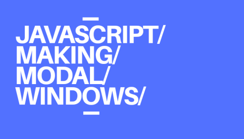 Modal Windows With Pure JavaScript