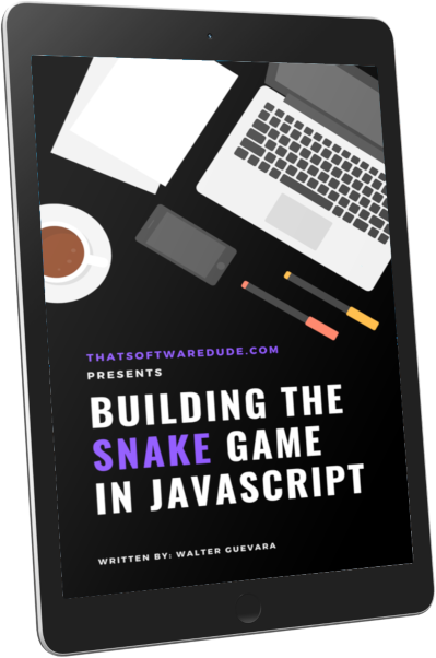 Snake game in JavaScript ebook cover