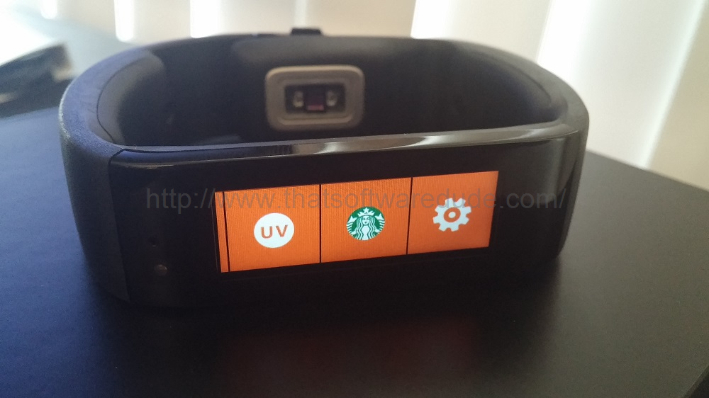 microsoft band starbucks paired