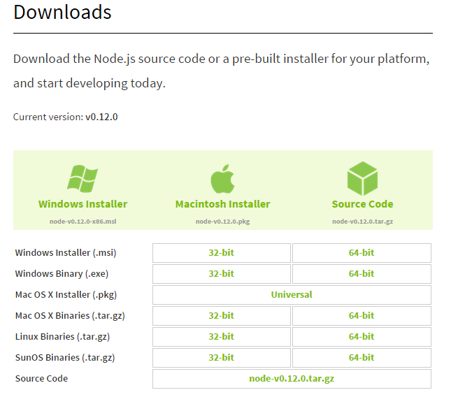 download node.js