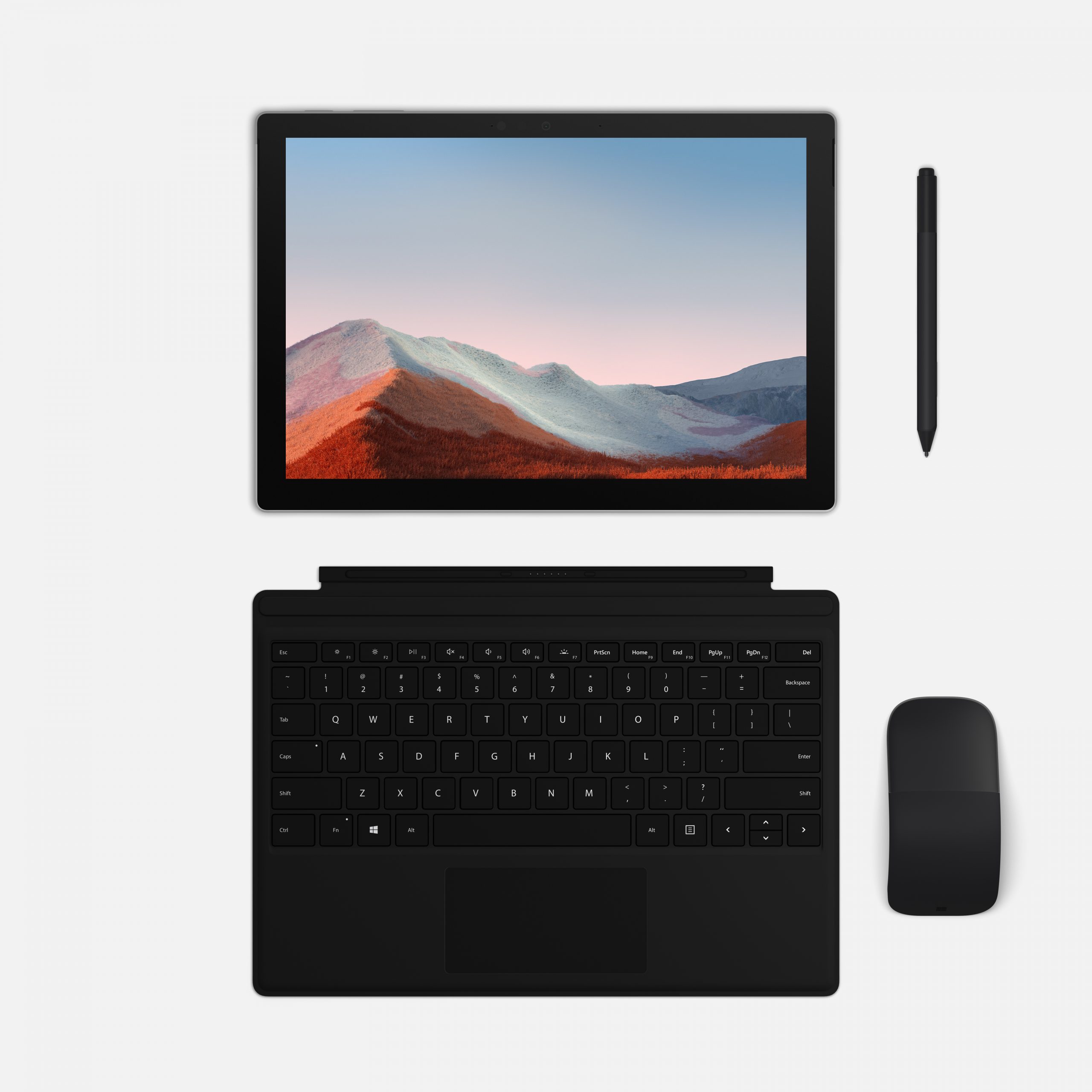 Surface Pro 7 with keyboard and mouse