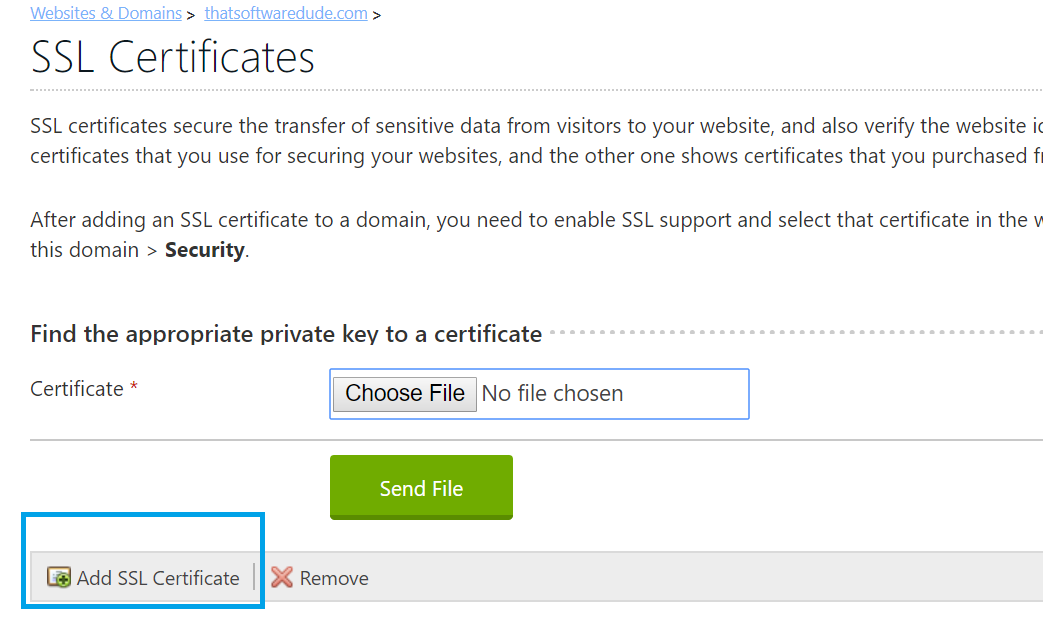 Godaddy create ssl certificate