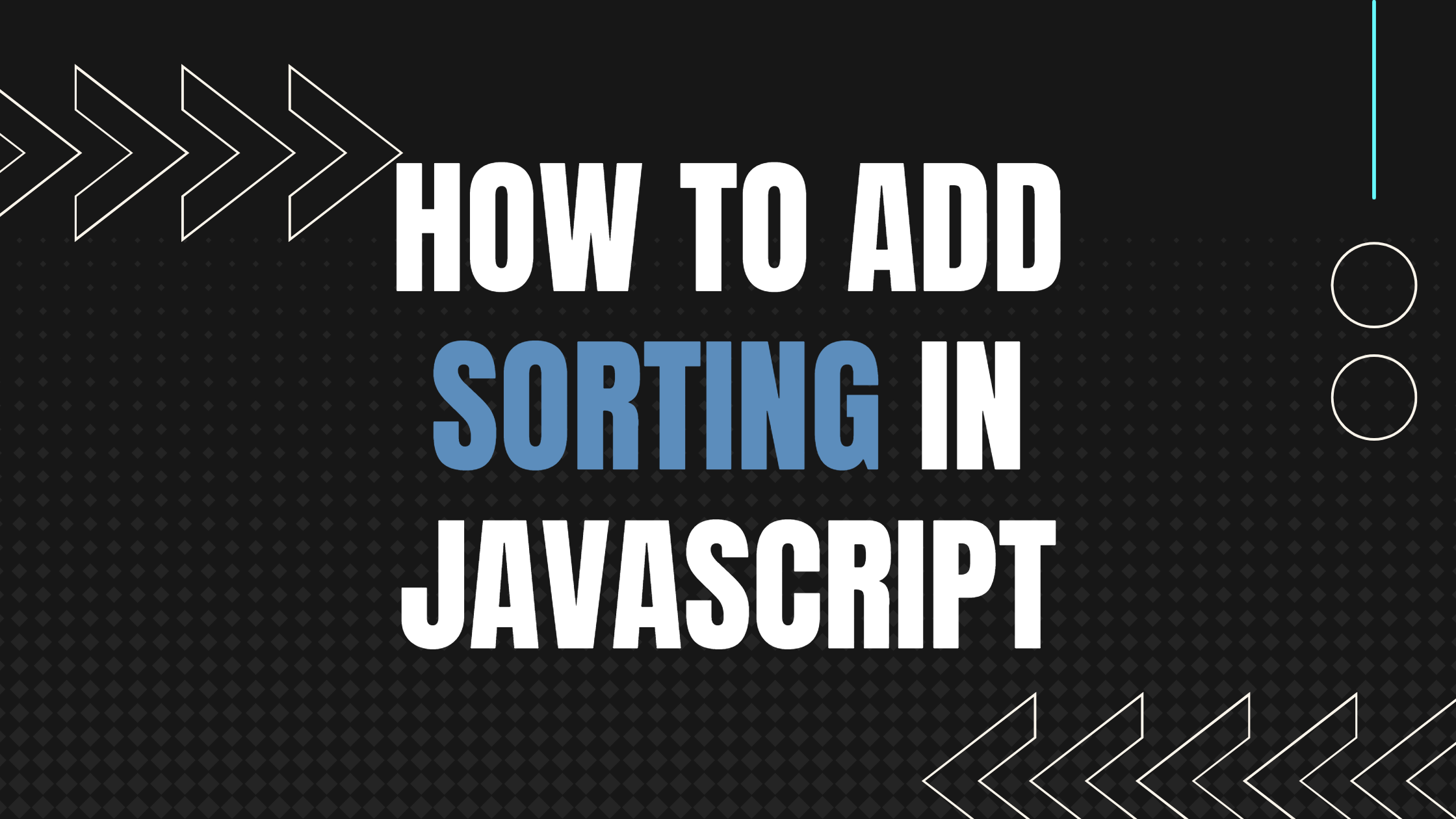 How to add sorting to any table in JavaScript