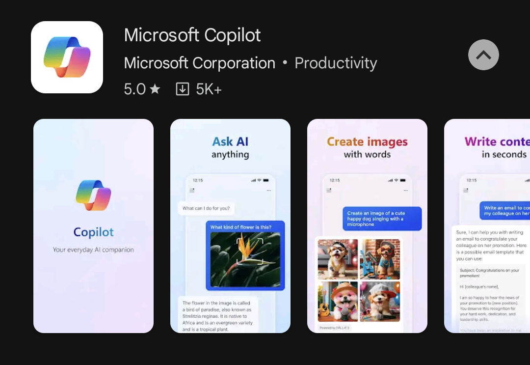 Microsoft launches standalone Copilot app on Android