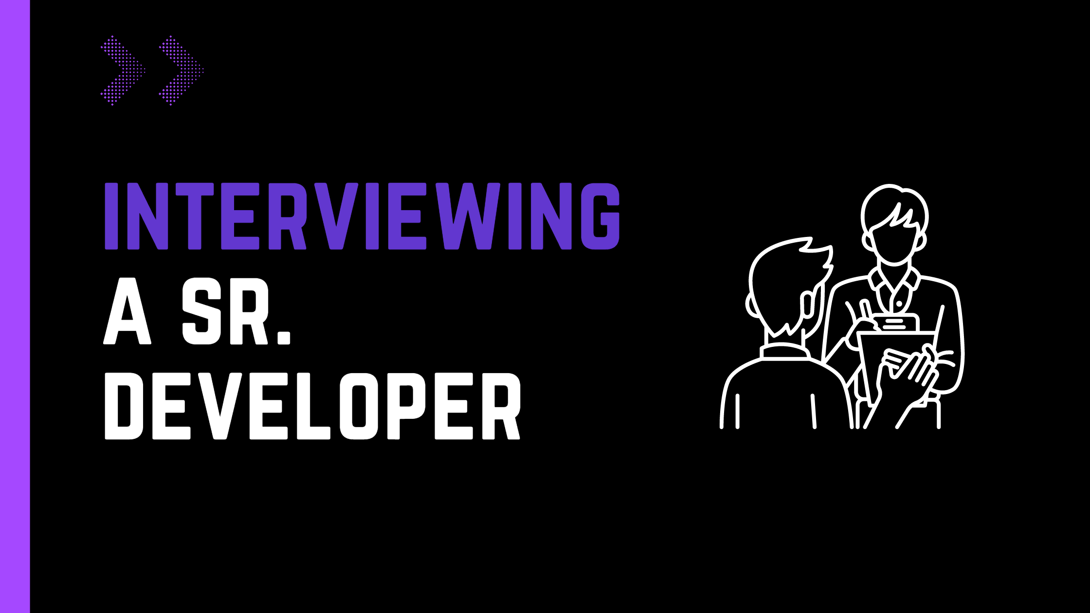 Interviewing a senior software engineer