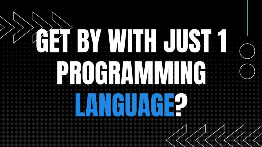Can you get by with just 1 programming language?