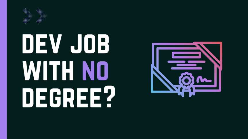 How to get a programming job without a college degree