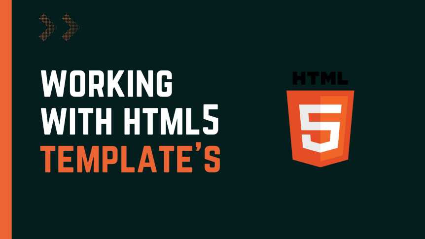 Working with the 'template' tag in HTML5