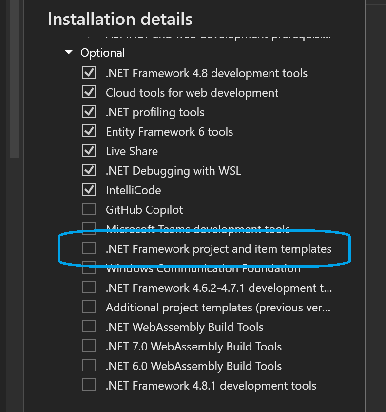 visual studio installer